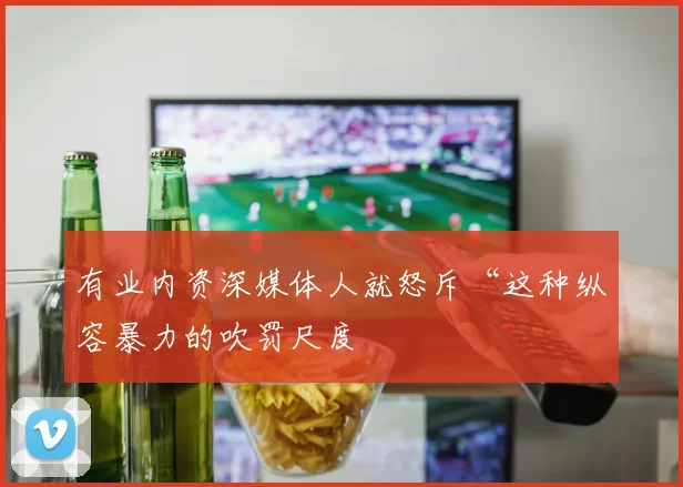 有业内资深媒体人就怒斥“这种纵容暴力的吹罚尺度